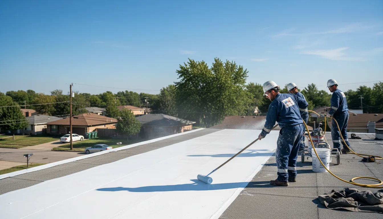 Commercial roof coating in Dearborn, MI near me